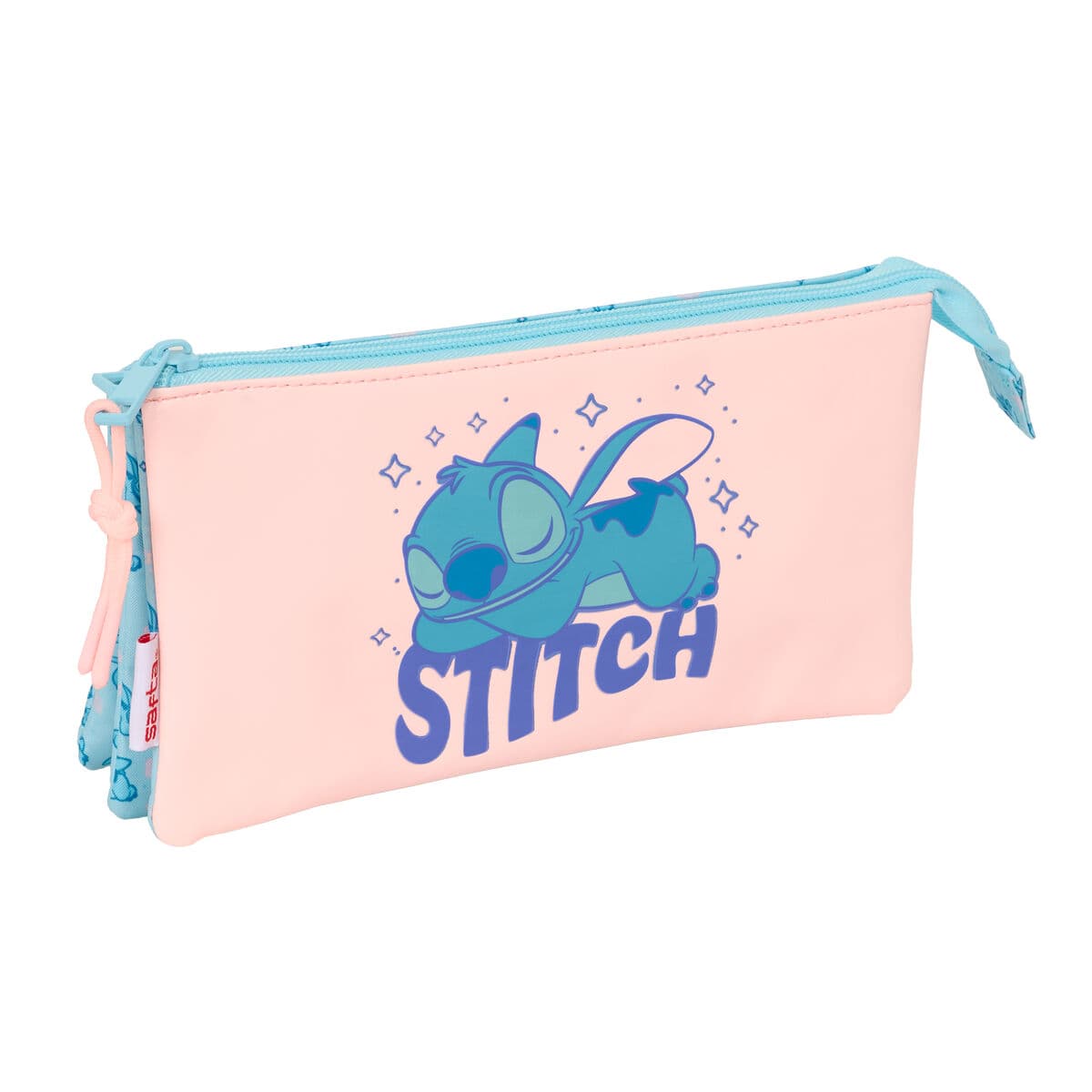 Necessaire Lilo & Stitch Ohana Azzurro Chiaro Rosa chiaro 22 x 12 x 3 cm