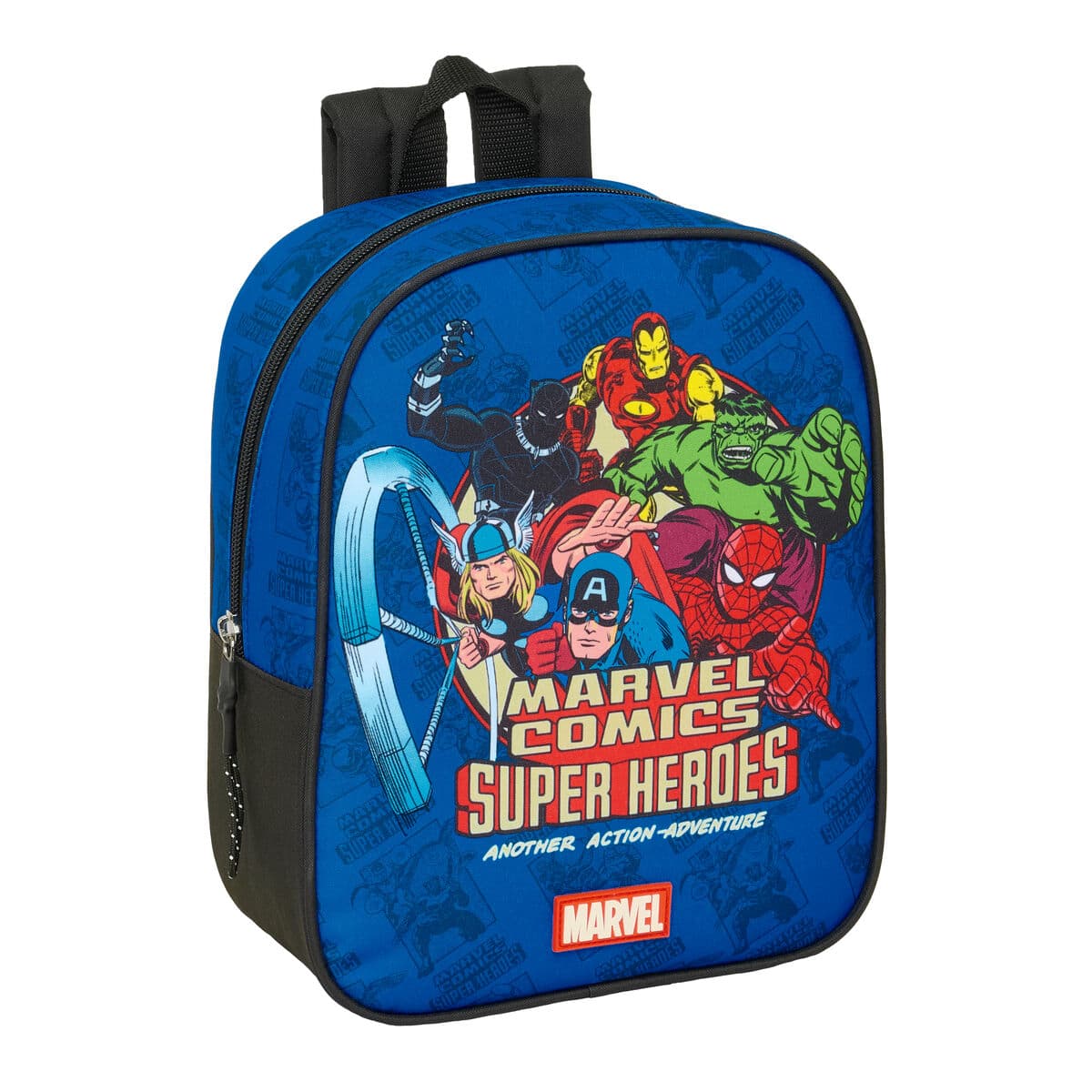 Zaino Scuola The Avengers Azzurro Nero 22 x 27 x 10 cm