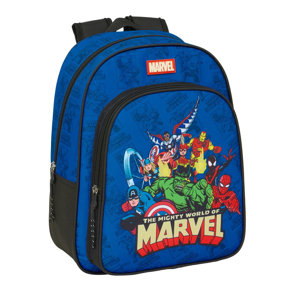 Zaino Scuola The Avengers Azzurro Nero 27 x 33 x 10 cm