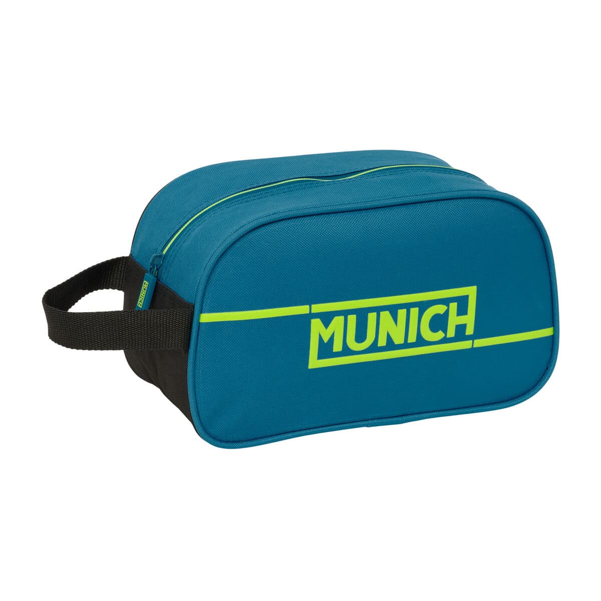 Necessaire da Viaggio Munich Land Nero Verde 26 x 15 x 12 cm