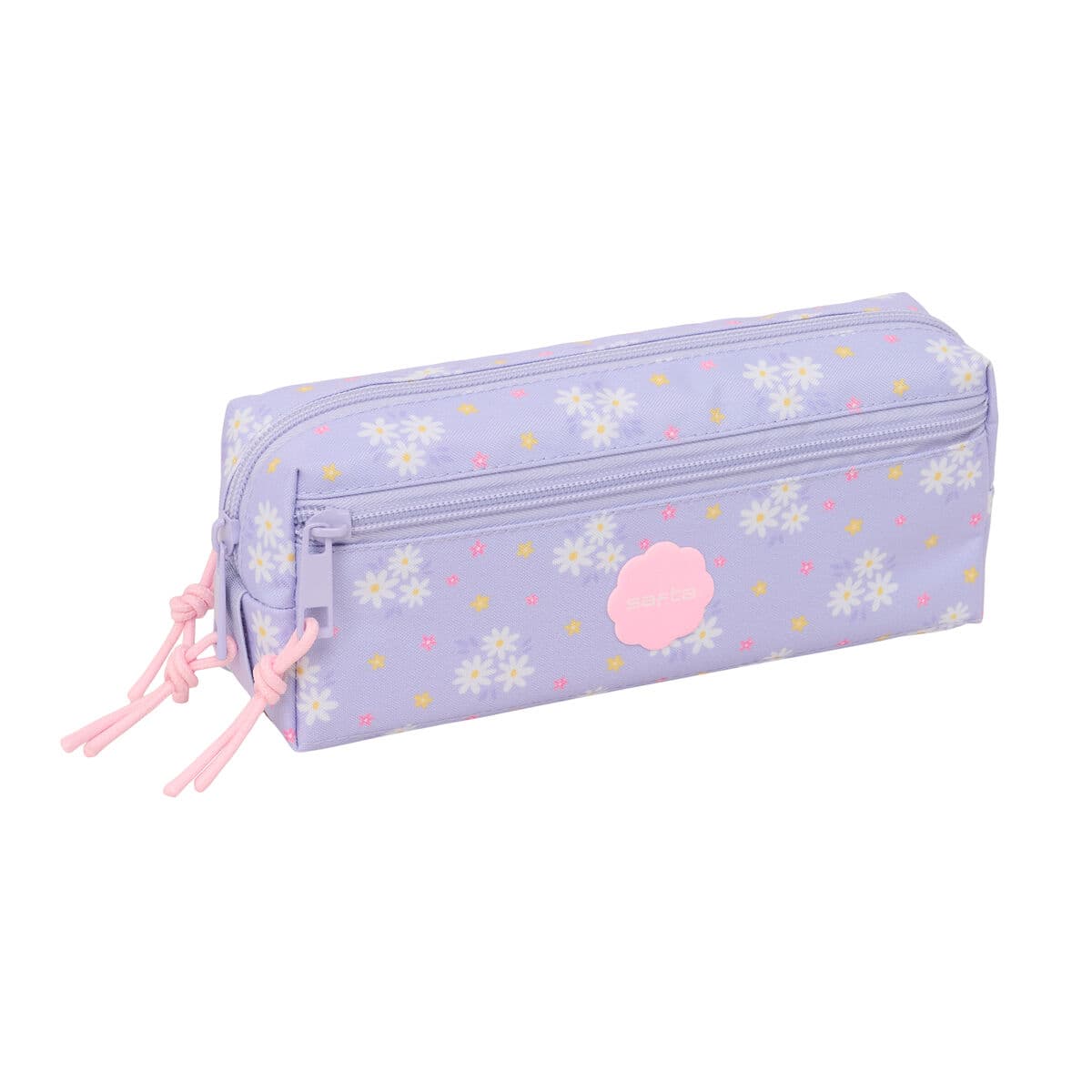 Necessaire Safta Bouquet Rosa Lilla 22 x 8,5 x 6 cm