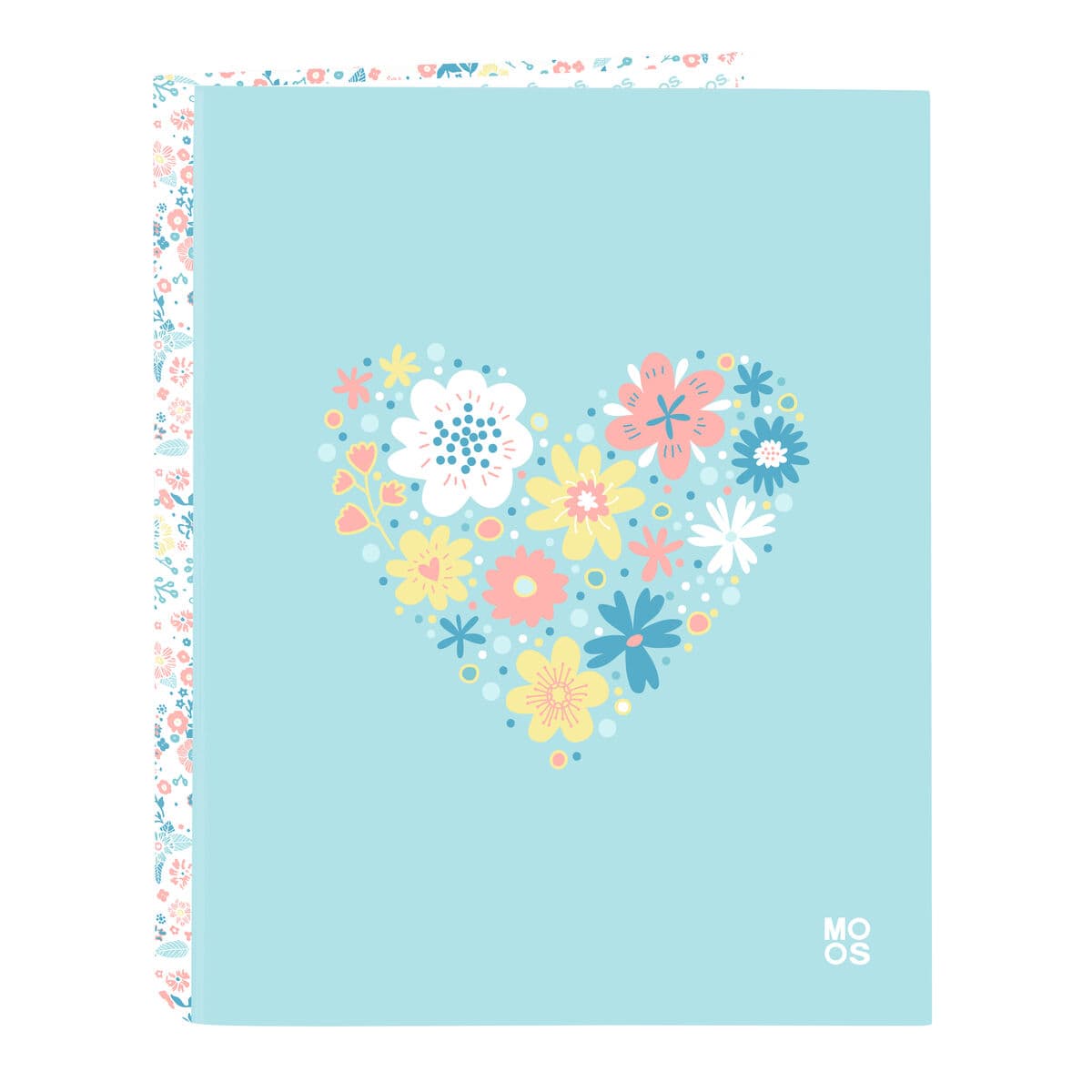Raccoglitore ad anelli Moos Fiori Multicolore A4 26.5 x 33 x 4 cm