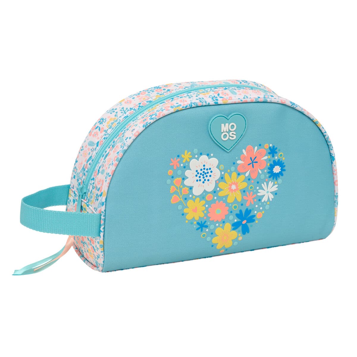 Necessaire da Viaggio Moos Fiori Multicolore Riciclabile 28 x 18 x 10 cm