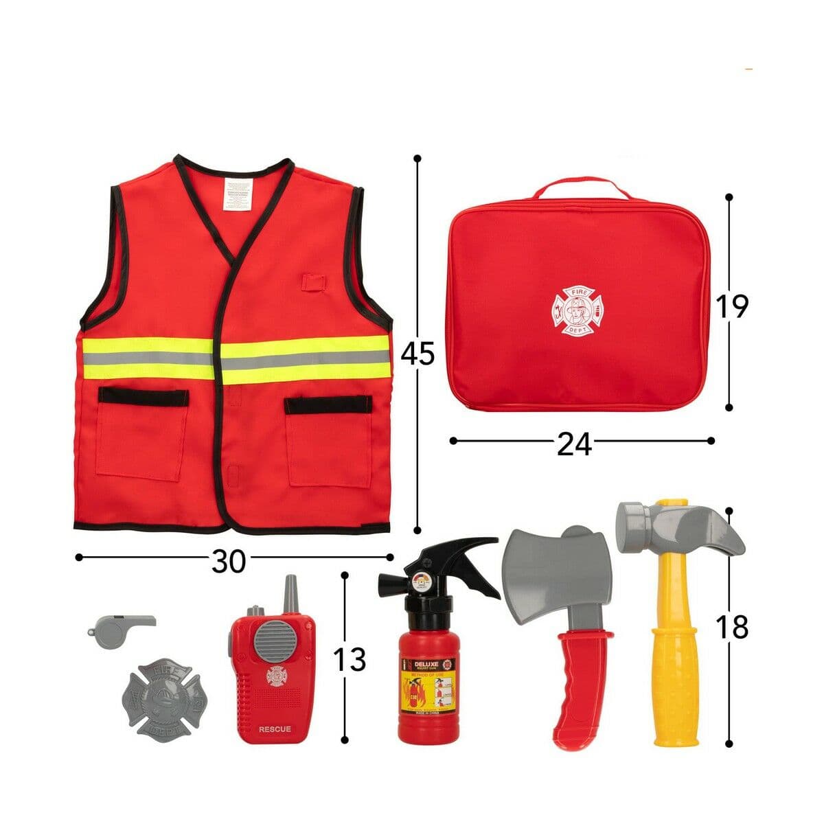 Set da Pompiere Colorbaby Power Action! 8 Pezzi