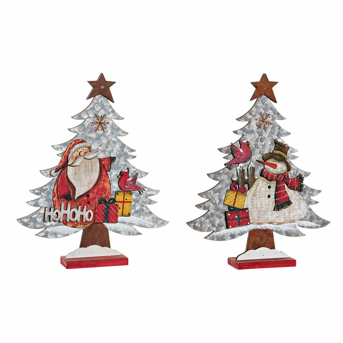 Decorazione Natalizia DKD Home Decor Legno (2 pcs) (33 x 6 x 39.5 cm)