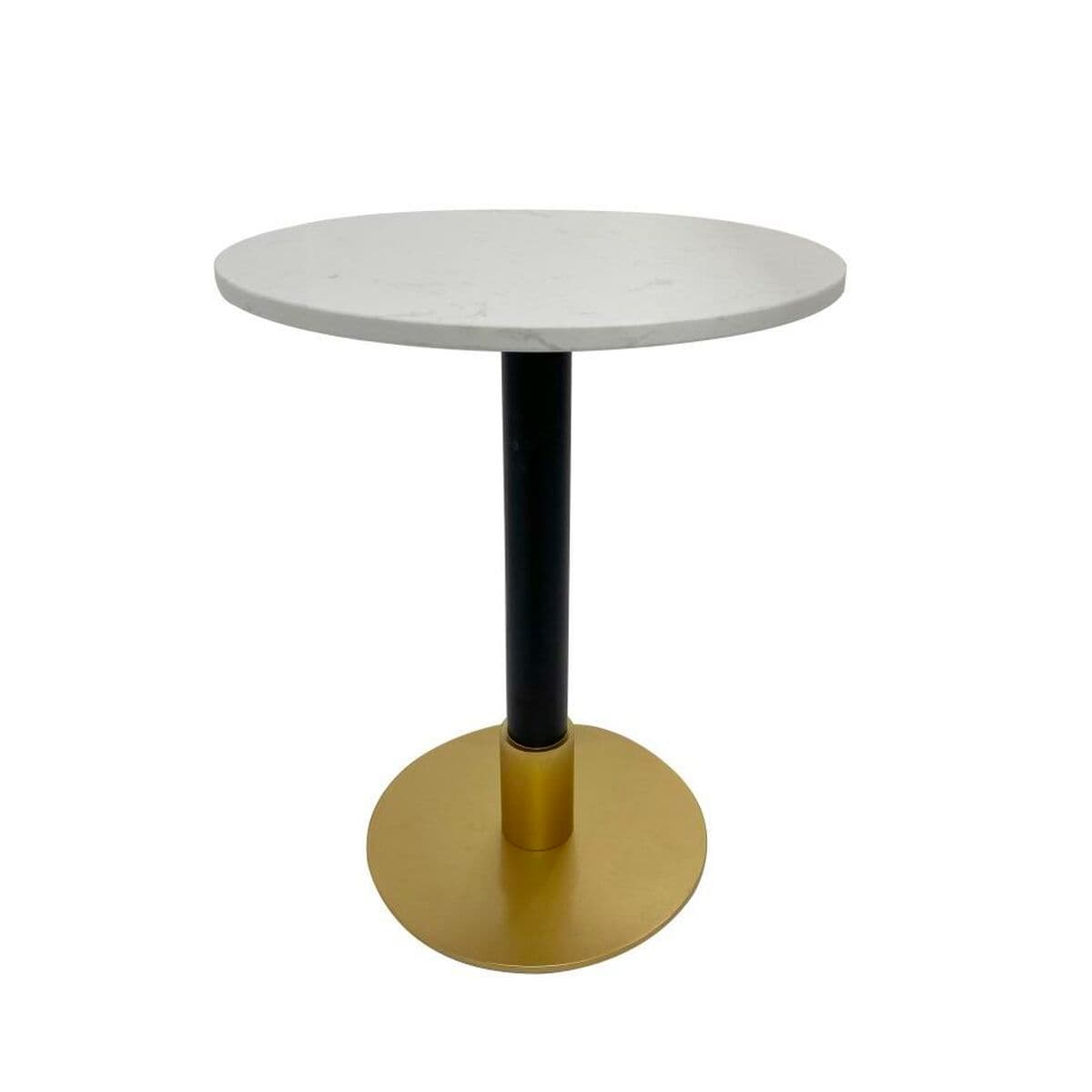 Tavolo aggiuntivo DKD Home Decor Bianco Nero Dorato 50 x 50 x 61 cm