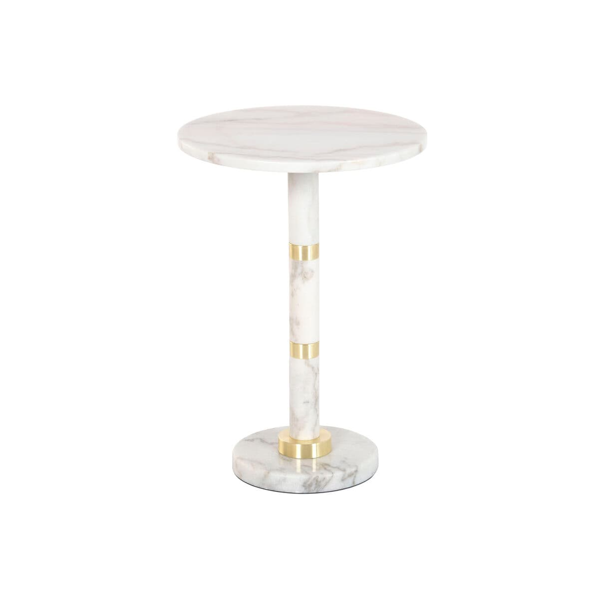 Tavolo aggiuntivo Home ESPRIT Bianco Dorato 41 X 41 X 58 CM