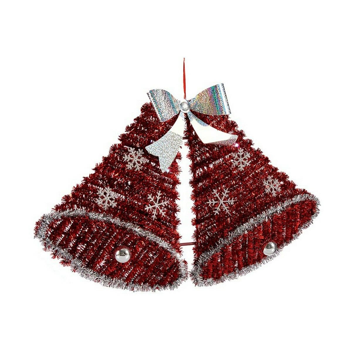 Decorazione Natalizia Krist+ Bianco Rosso polipropilene PET Plastica Cappe 30,8 x 5,4 x 50,5 cm 52 x 31,5 x 7,5 cm Luce LED