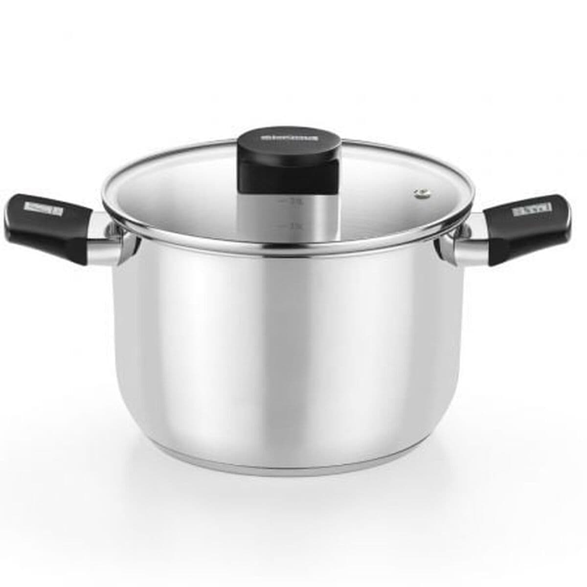 Casseruola con coperchio Monix M240230 Nero (Ricondizionati A)