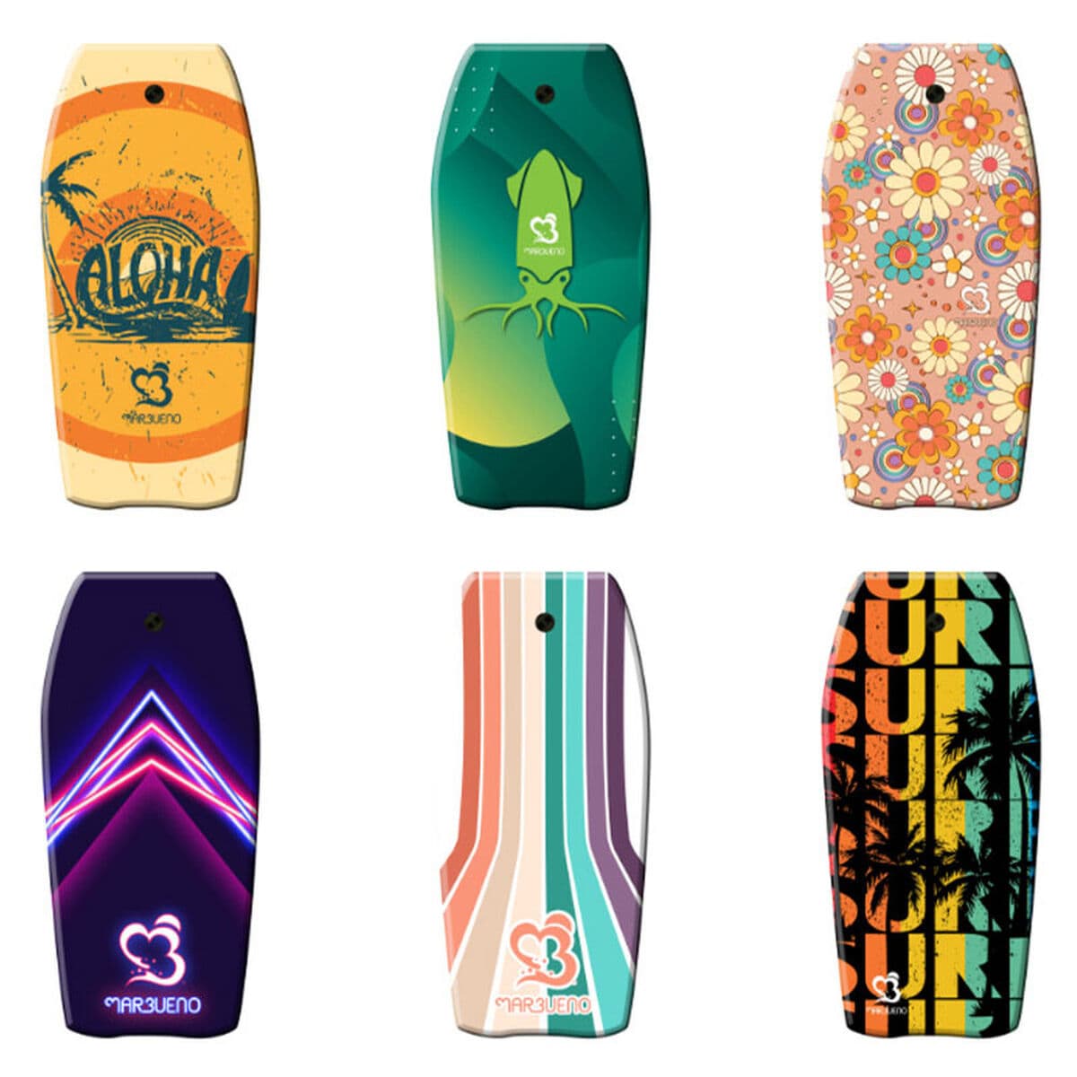 Bodyboard Marbueno Multicolore 4 x 84 x 44 cm