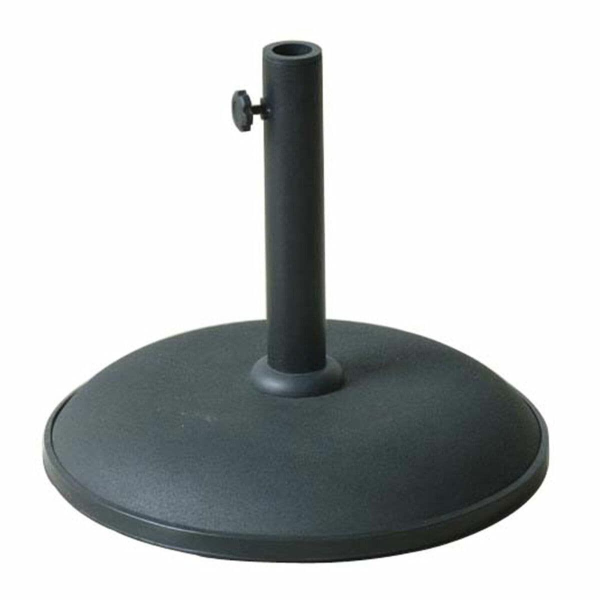 Marbueno Base Ombrellone Rotonda Cemento 41,5x35 cm 15KG Nero Giardino, Piscina, Terrazza