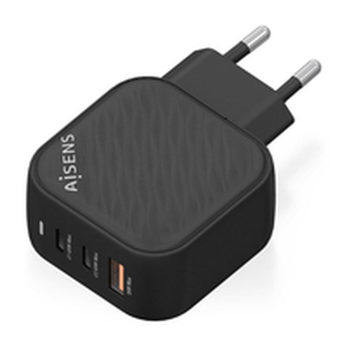 Caricabatterie da Parete Aisens ASCH-65W3P027-BK Nero Multicolore 65 W