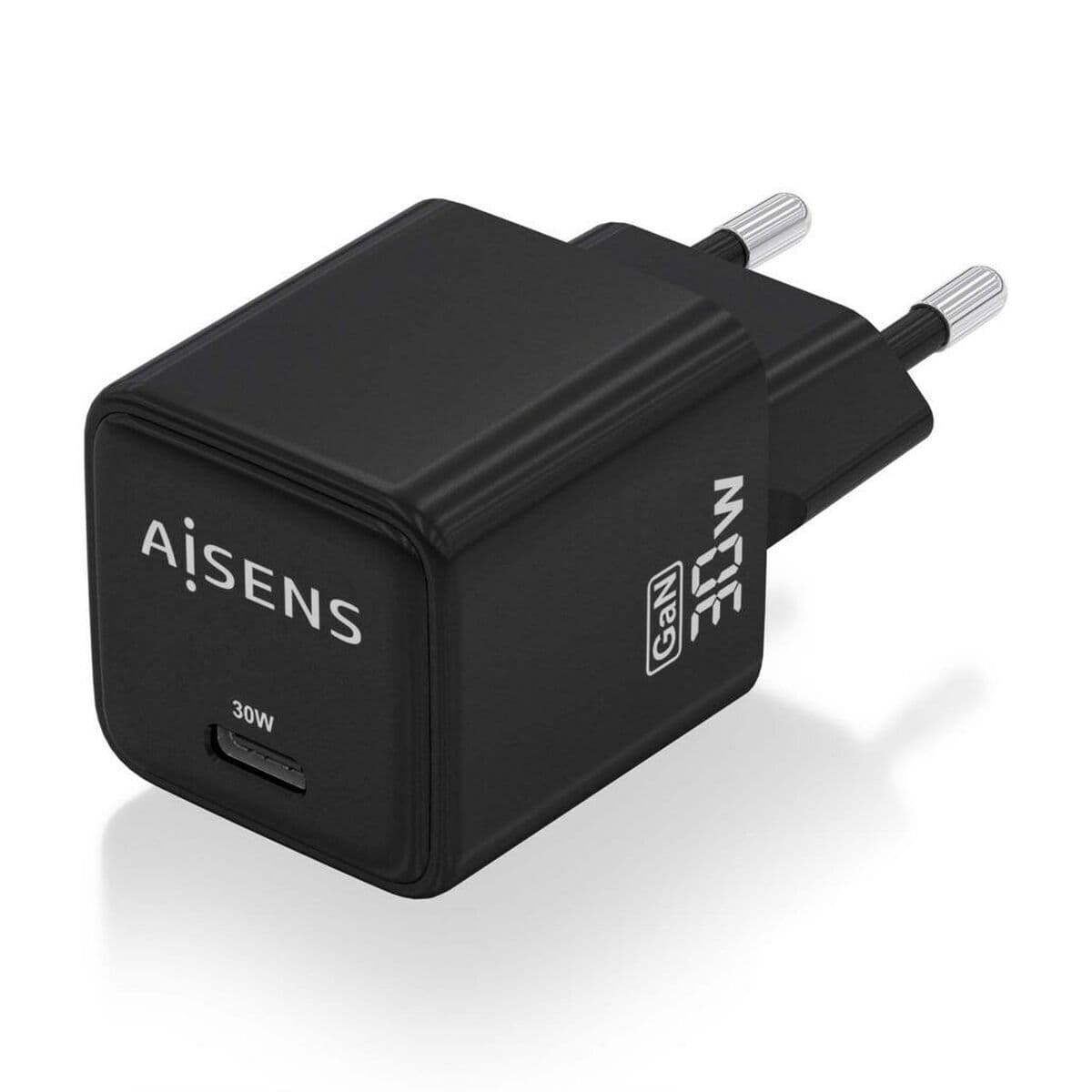 Caricabatterie da Parete Aisens ASCH-30W1P036-BK Nero Multicolore 33 W