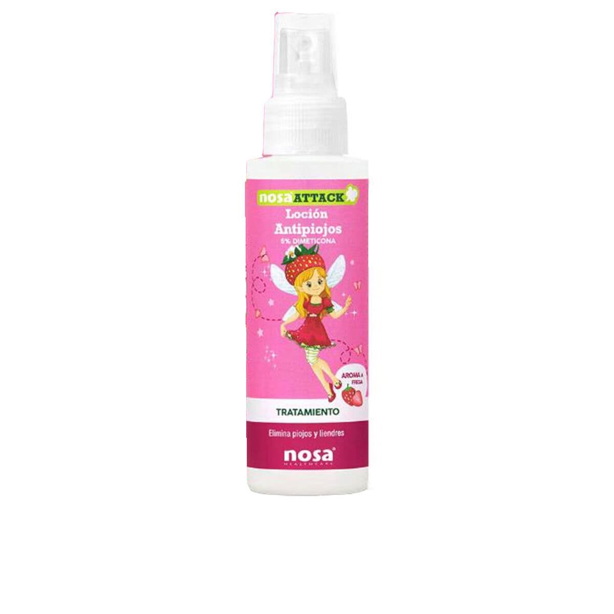 Lozione Contro i Pidocchi Nosa Healthcare ATTACK 100 ml Fragola