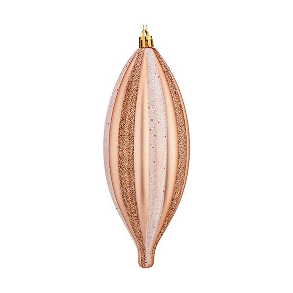 Decorazione Natalizia Krist+ Rame Rosa chiaro PVC 8,5 x 19 x 3 cm Affusolato
