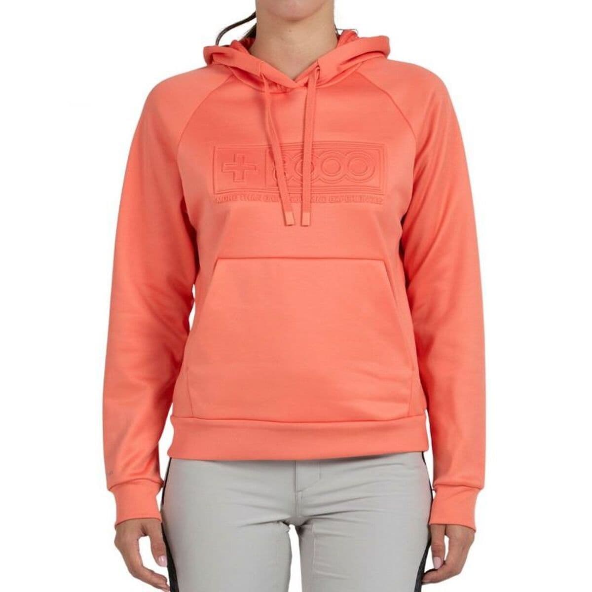 Felpa con Cappuccio Donna +8000 Elin Corallo