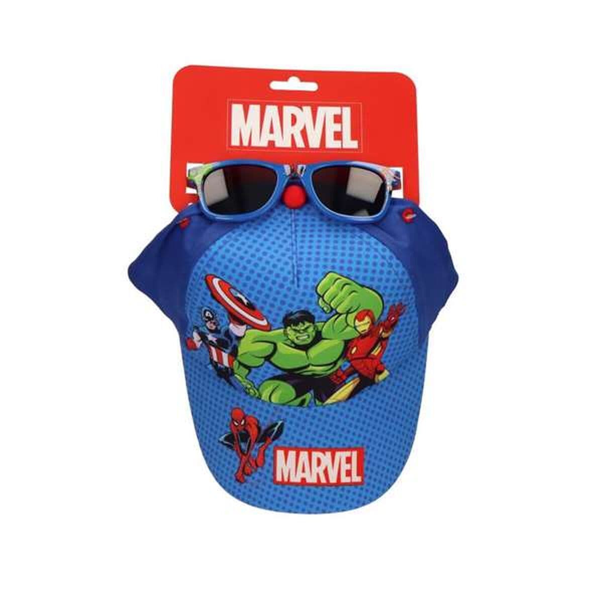 Set di berretto e occhiali da sole The Avengers Azzurro