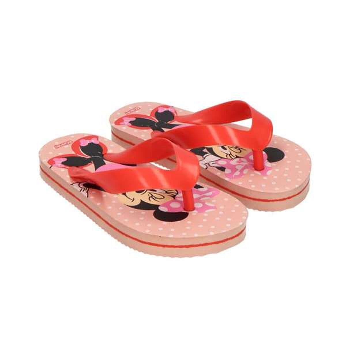 Ciabatte per Bambini Minnie Mouse Corallo