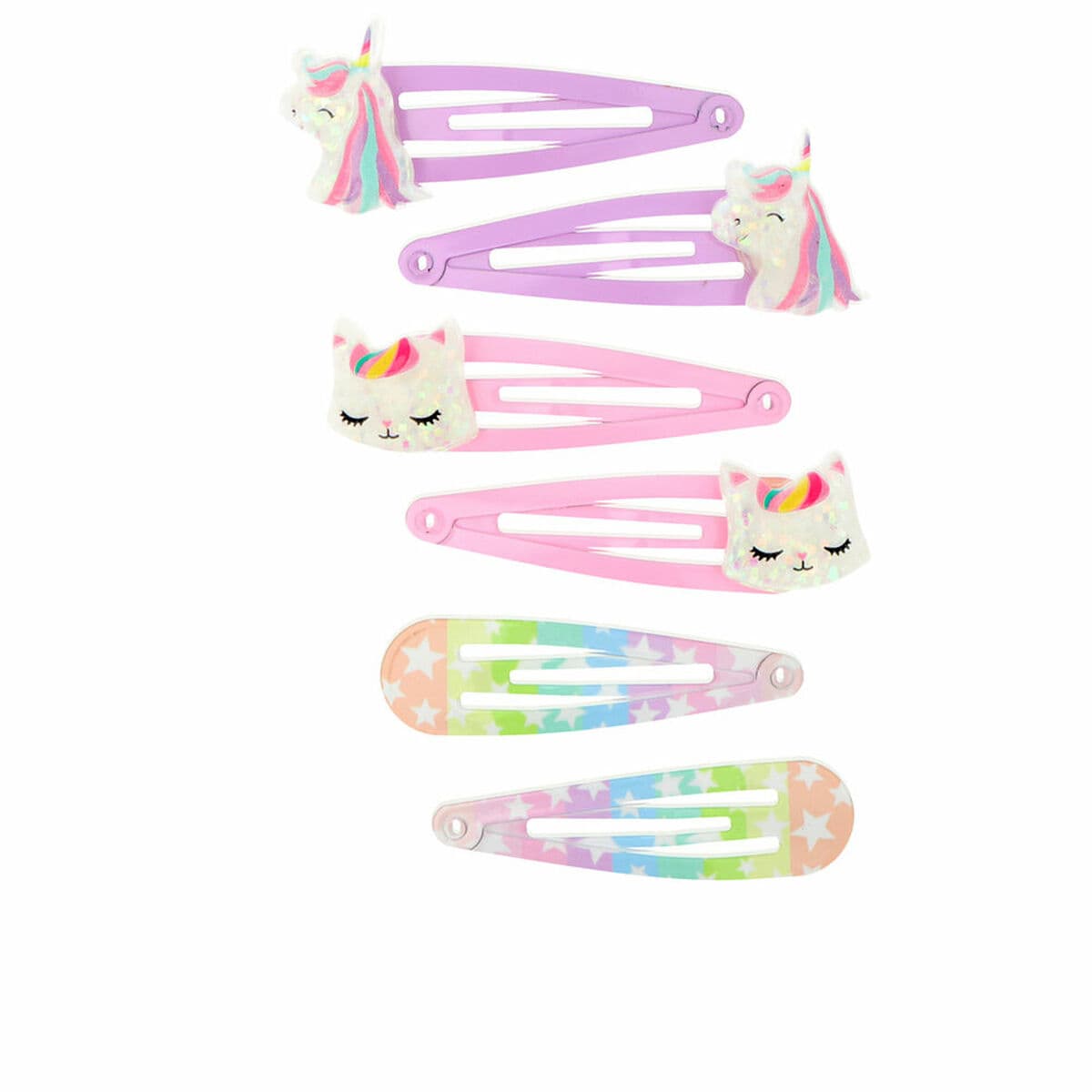 Fermagli per Capelli Inca Multicolore Unicorno 6 Unità