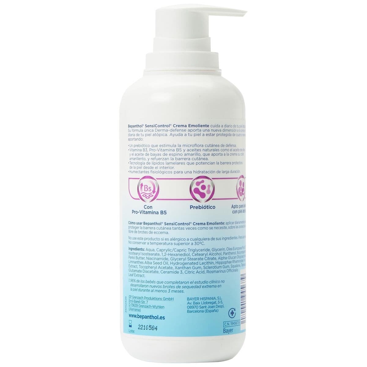 Lozione Corpo Bepanthol BEPANTHOL SENSICONTROL 400 ml