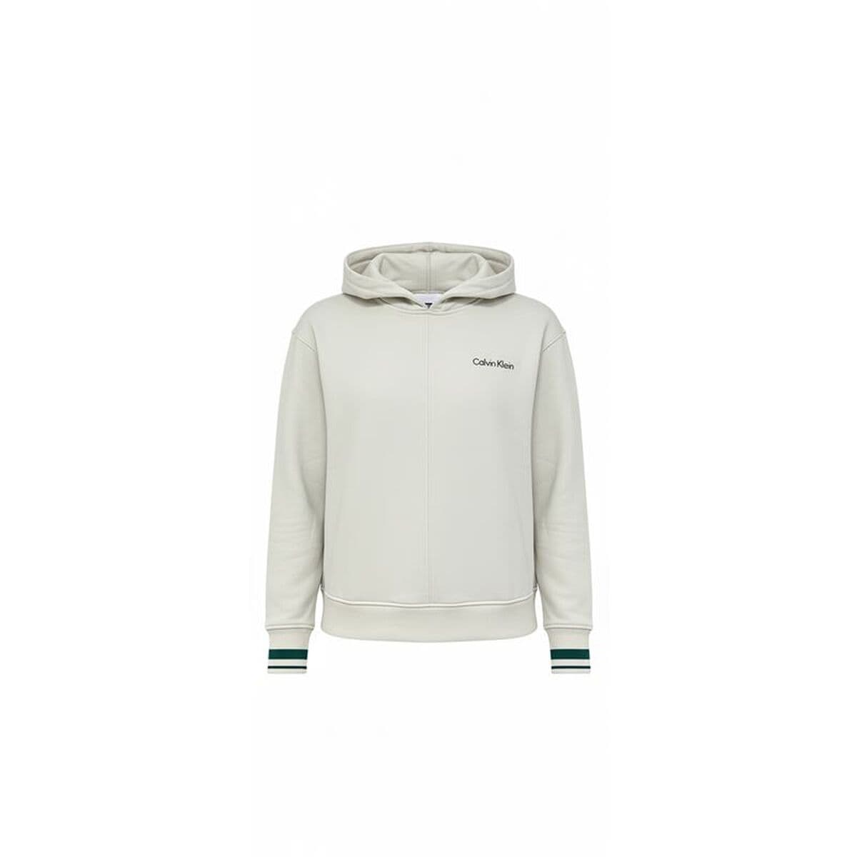Felpa con Cappuccio Donna Calvin Klein Verde Beige