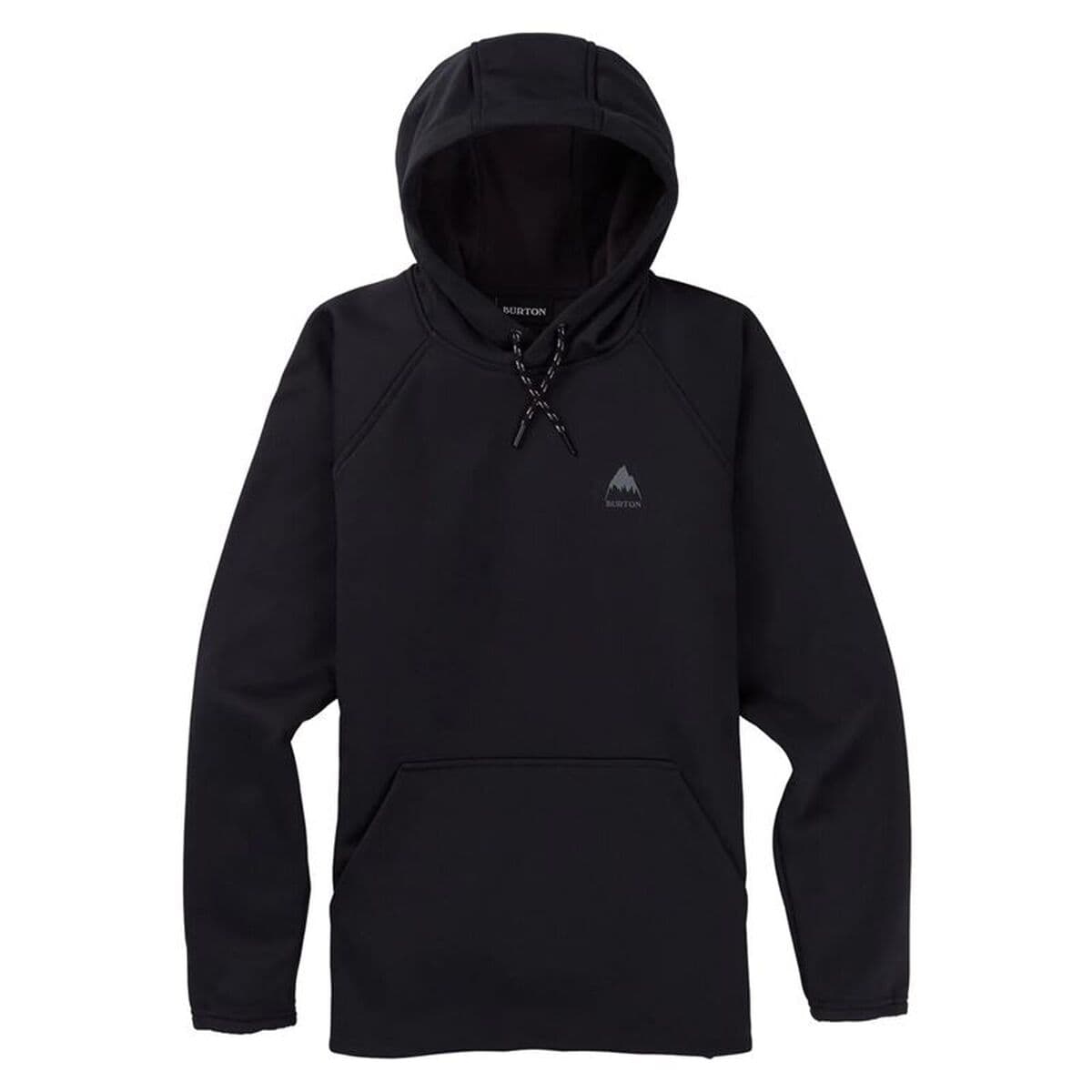 Felpa con Cappuccio Uomo Burton Crown Weatherproof Pullover Fleece Nero