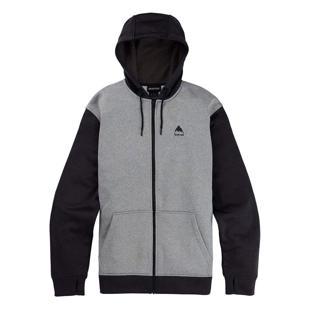 Felpa con Cappuccio Uomo Burton Oak Full-Zip Nero