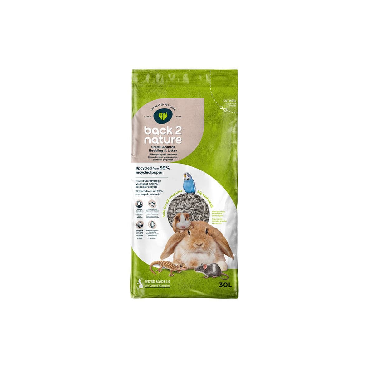 Letto di carta FibreCycle Back 2 Nature Carta 30 L