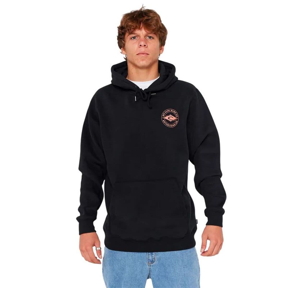 Felpa con Cappuccio Uomo Rip Curl Staple Hood Nero