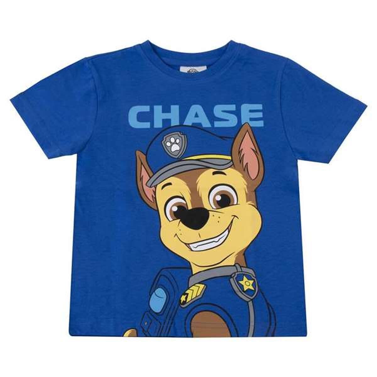 Maglia a Maniche Corte per Bambini The Paw Patrol Azzurro