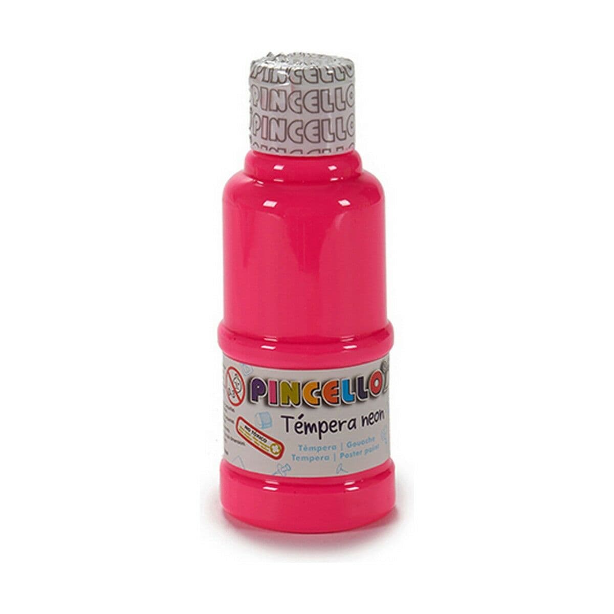 Tempere Pincello Neon Rosa 120 ml (12 Unità)