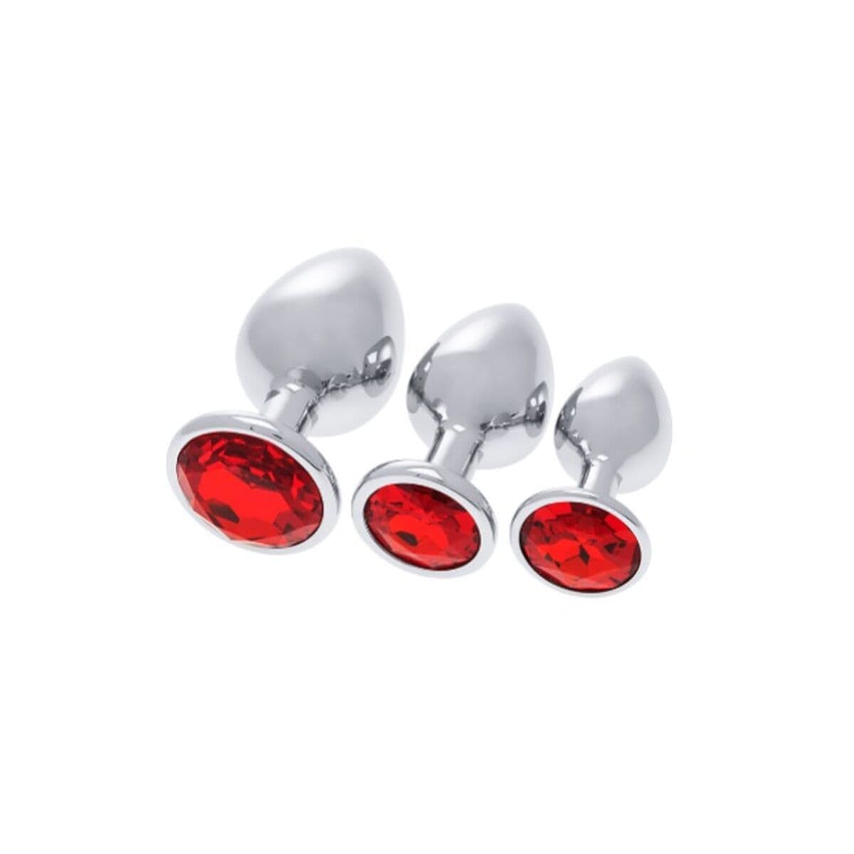 Plug Anale S Pleasures Rosso Argentato