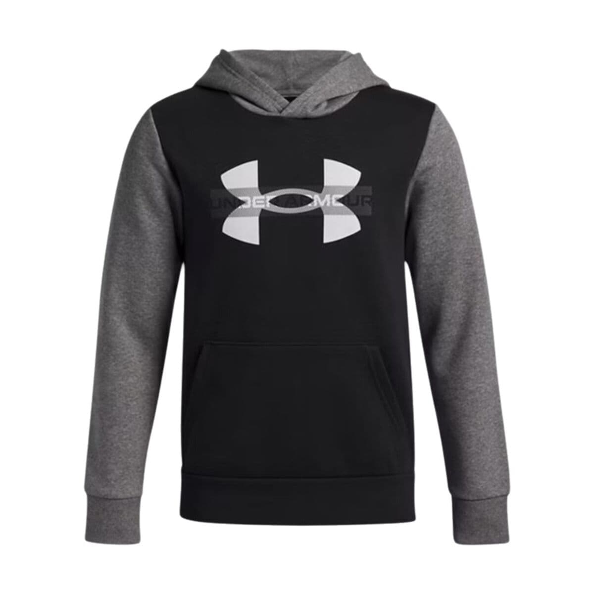 Felpa con Cappuccio da Bambina Under Armour Rival Flc Cblck Grphc Hd Nero