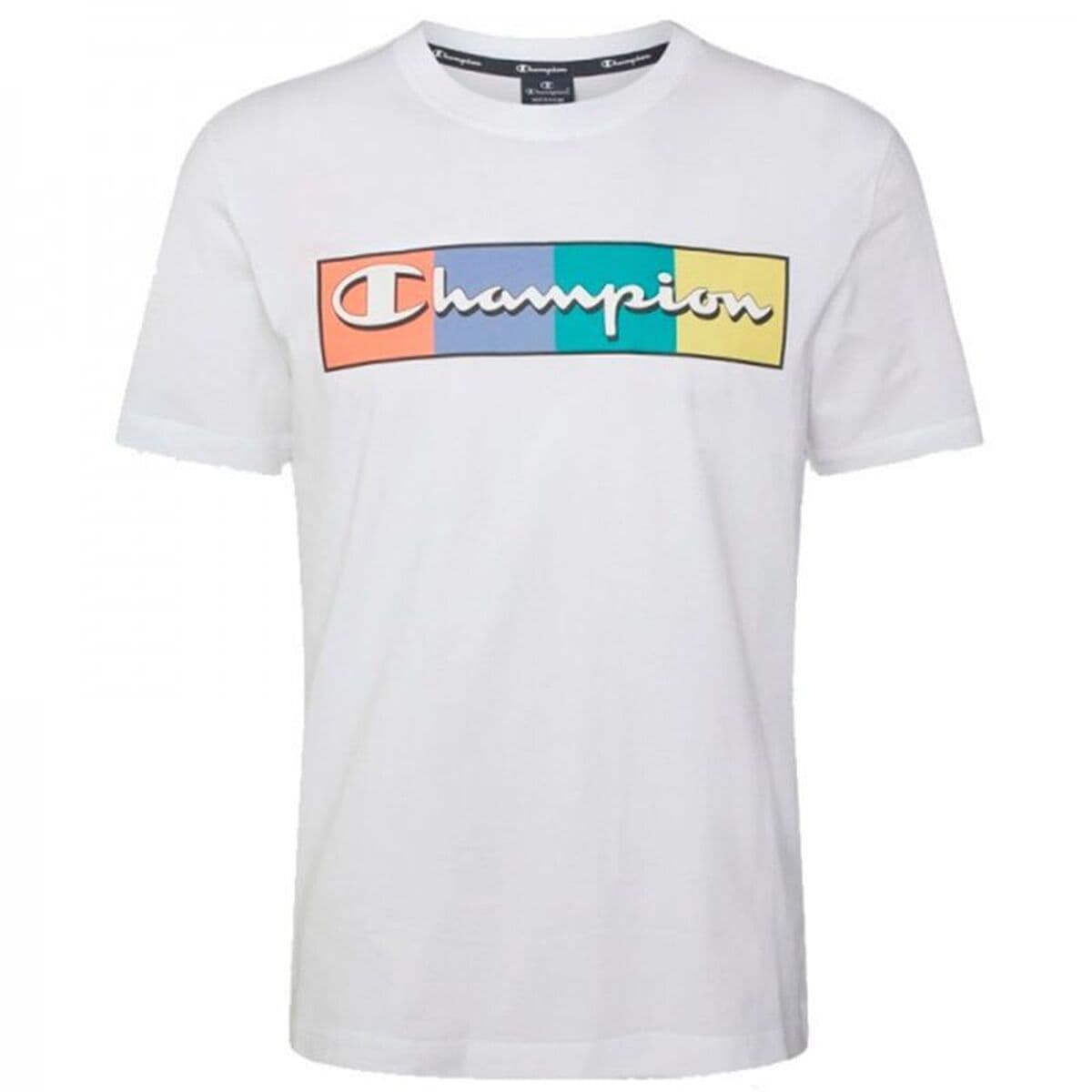 Maglia a Maniche Corte Uomo Champion Bianco