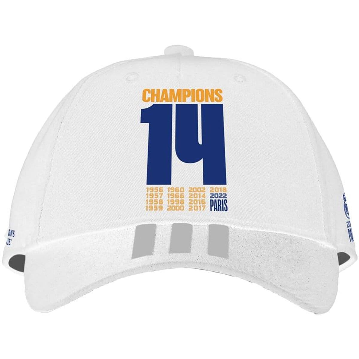 Cappello Sportivo Adidas Real Madrid UCL Champions Bianco Taglia unica