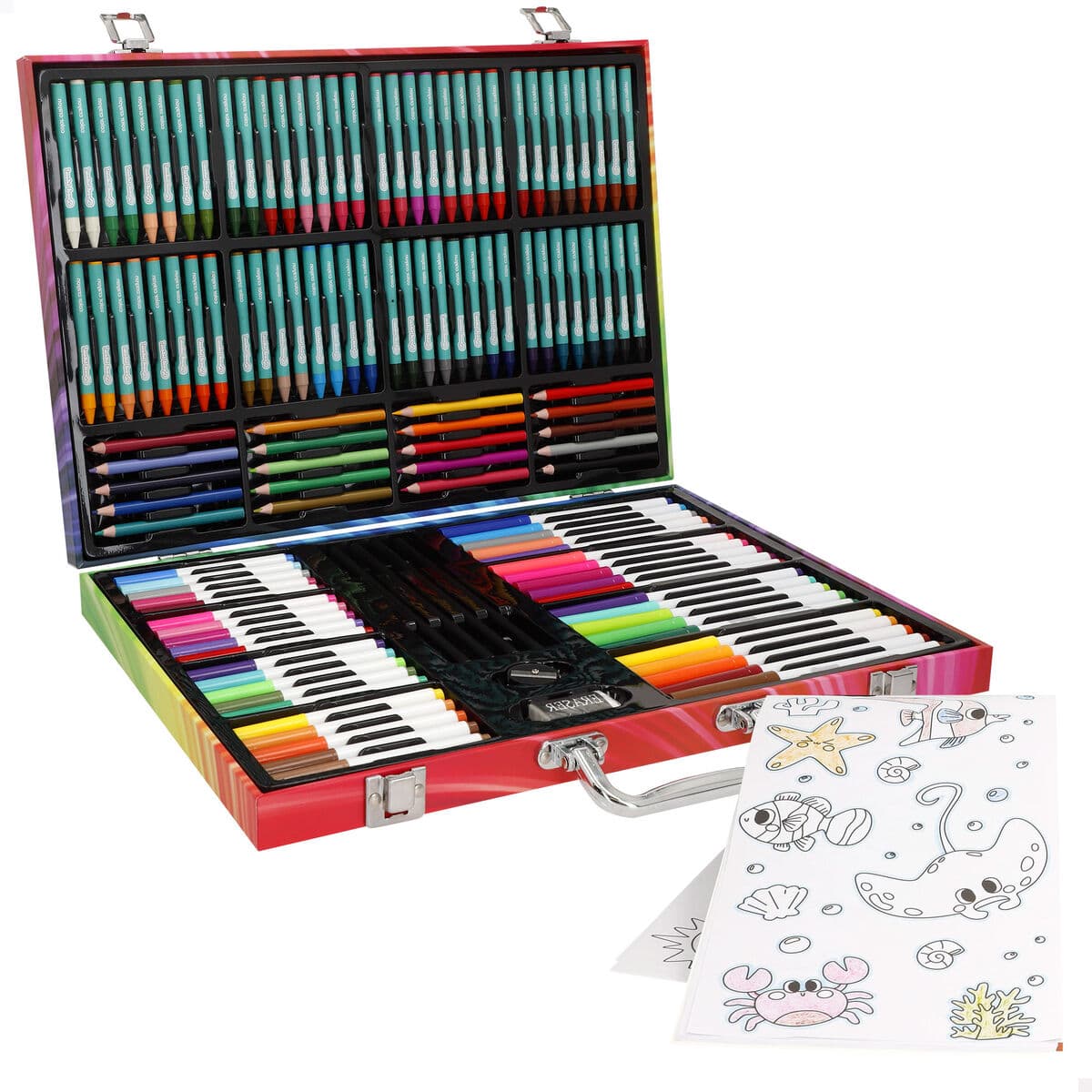 Set da Disegno Colorbaby (4 Unità) (130 Pezzi)