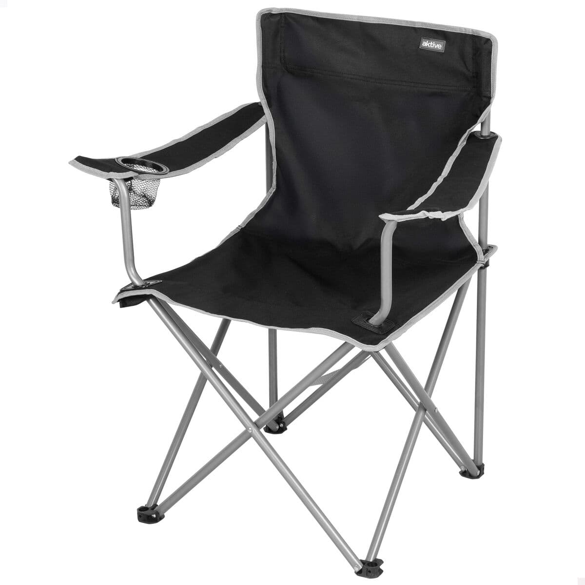 Sedia Pieghevole Aktive Nero 45 x 80 x 45 cm (4 Unità)