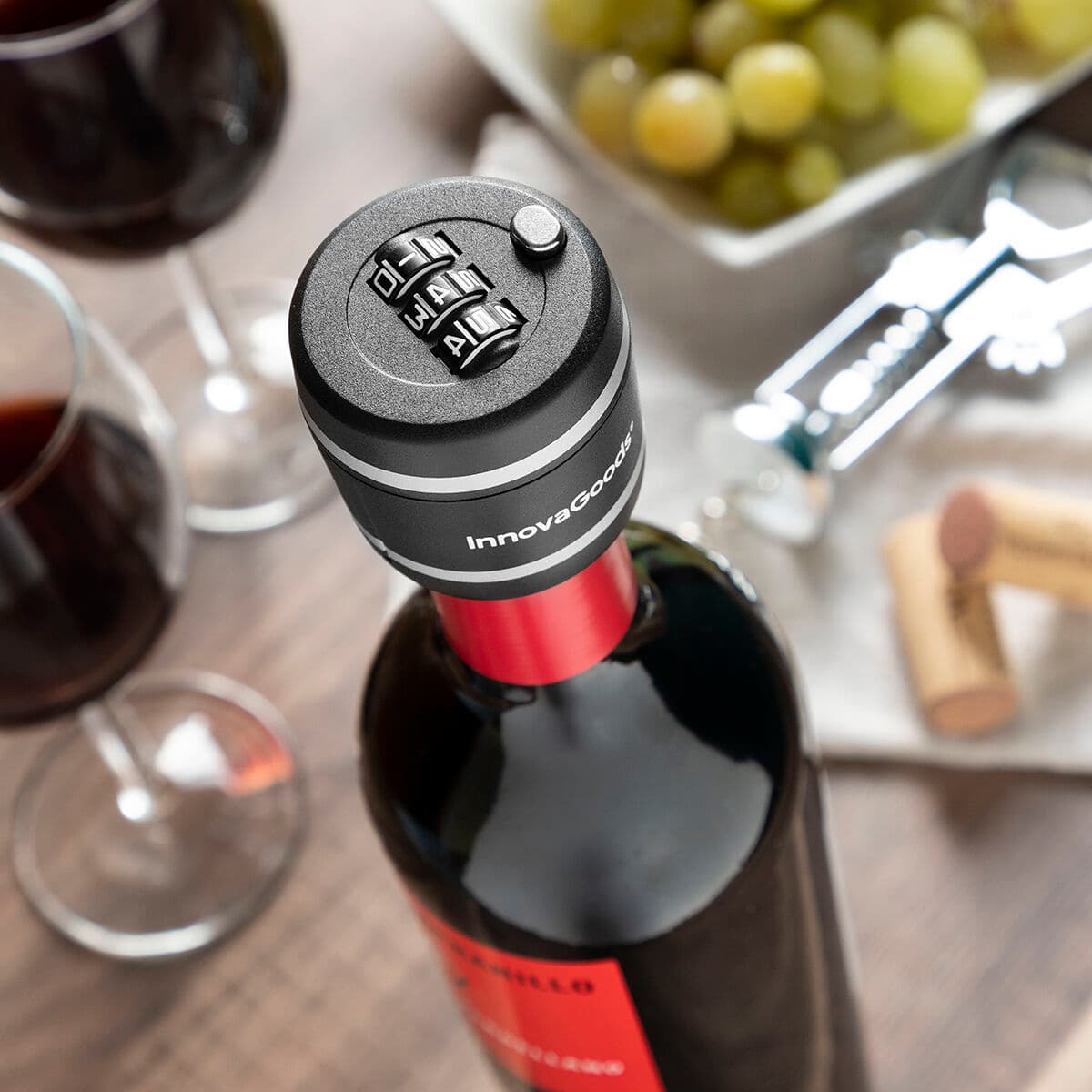 Lucchetto per Bottiglie di Vino Botlock InnovaGoods V0103355