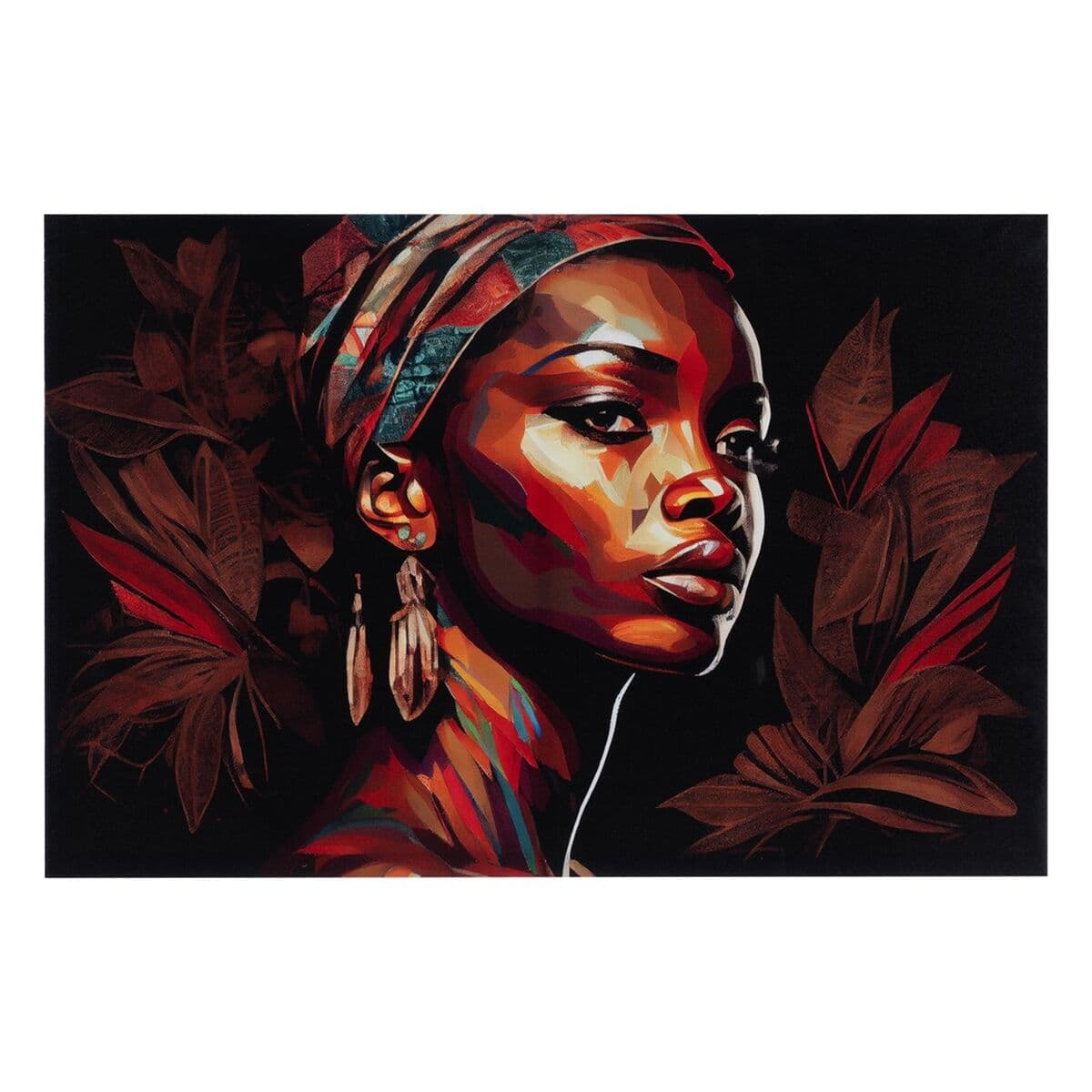 Stampa su tela Donna africana 118 x 78 cm