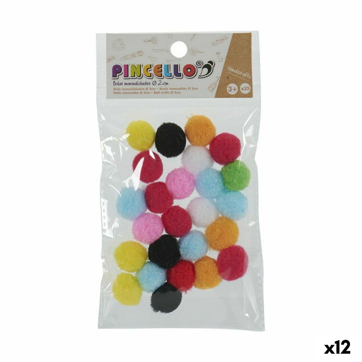 Materiali per Artigianato Pincello Palline Ø 2 cm