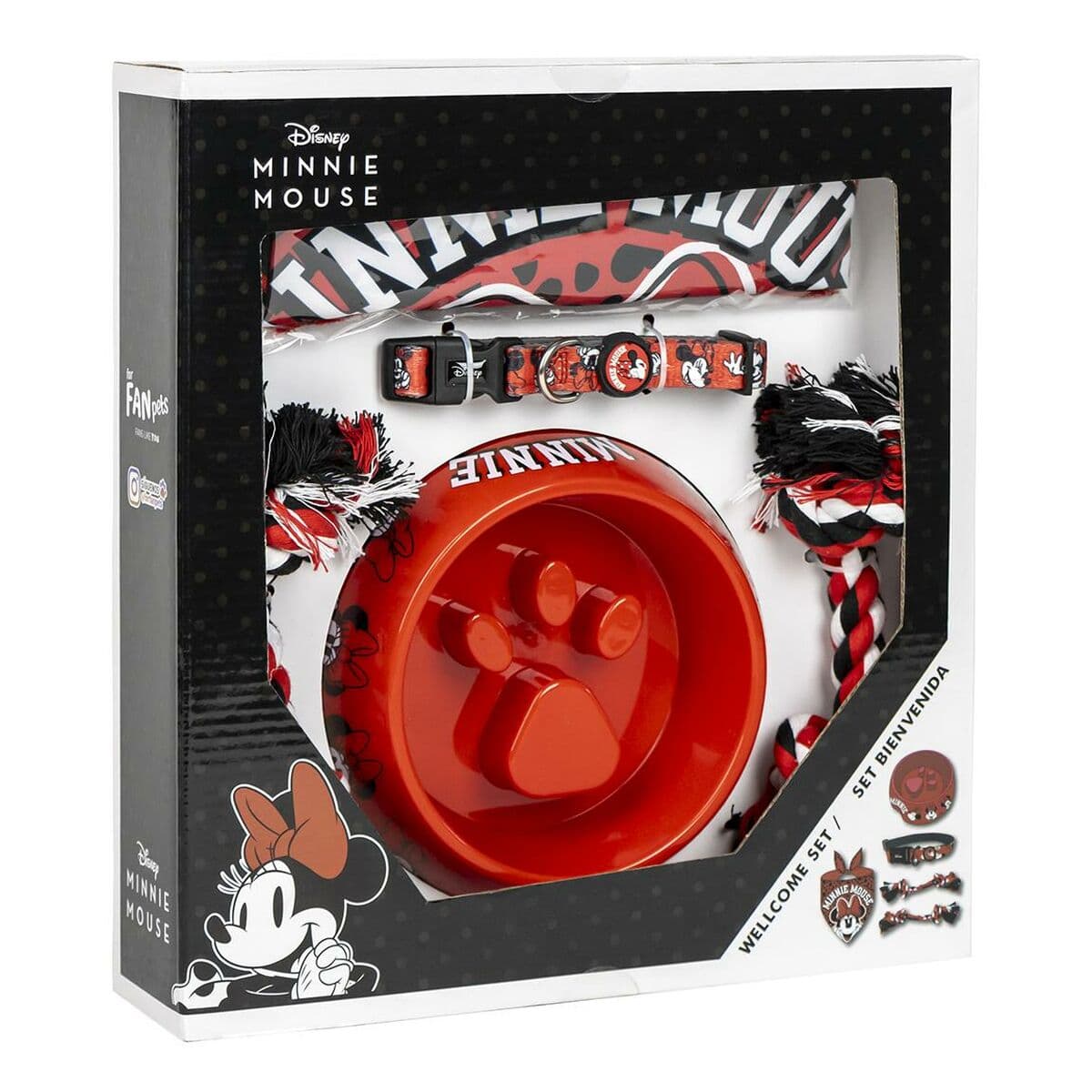Set regalo per cani Minnie Mouse 28 x 30 x 6,8 cm