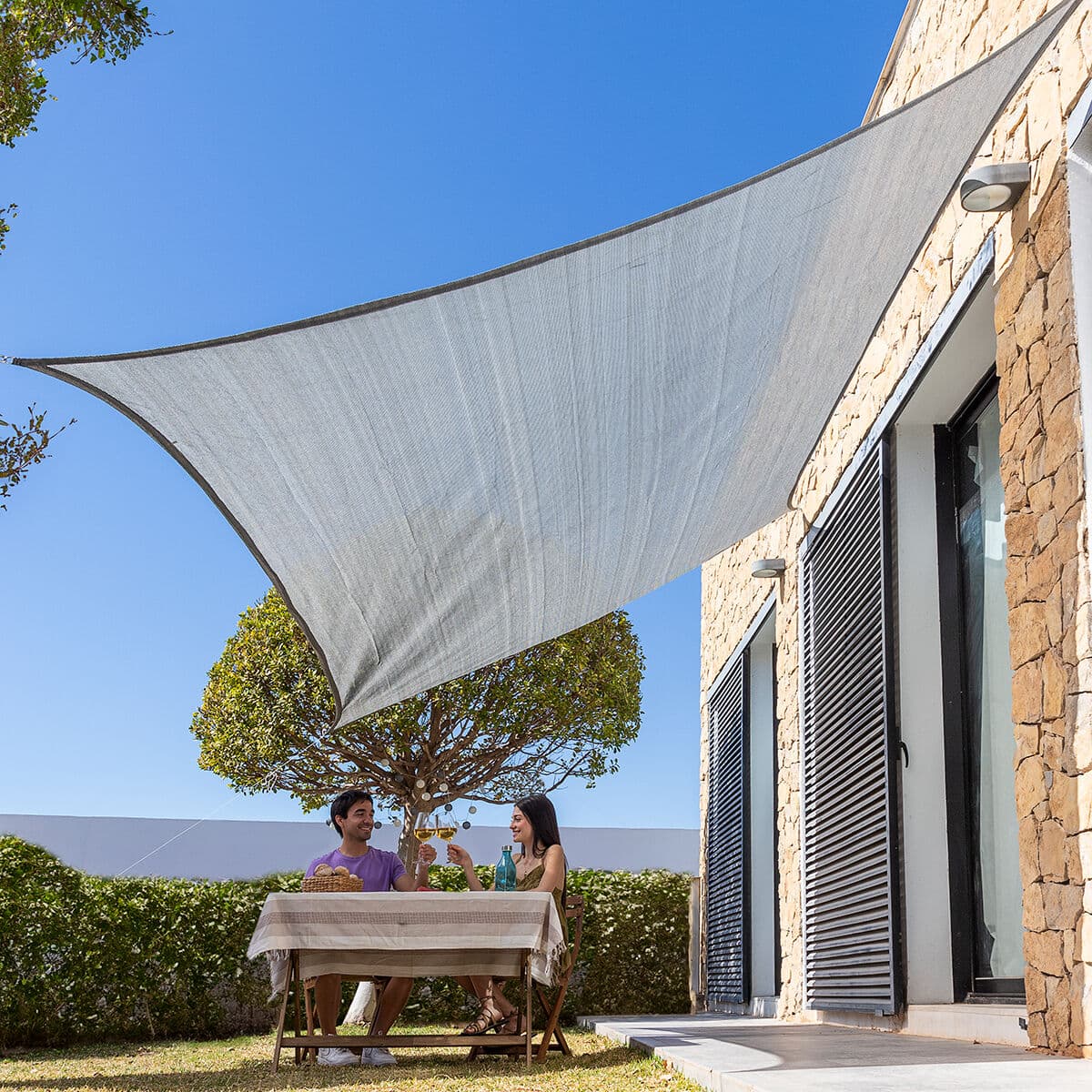 Tenda Parasole a Vela Rettangolare Reshad InnovaGoods 3 x 4