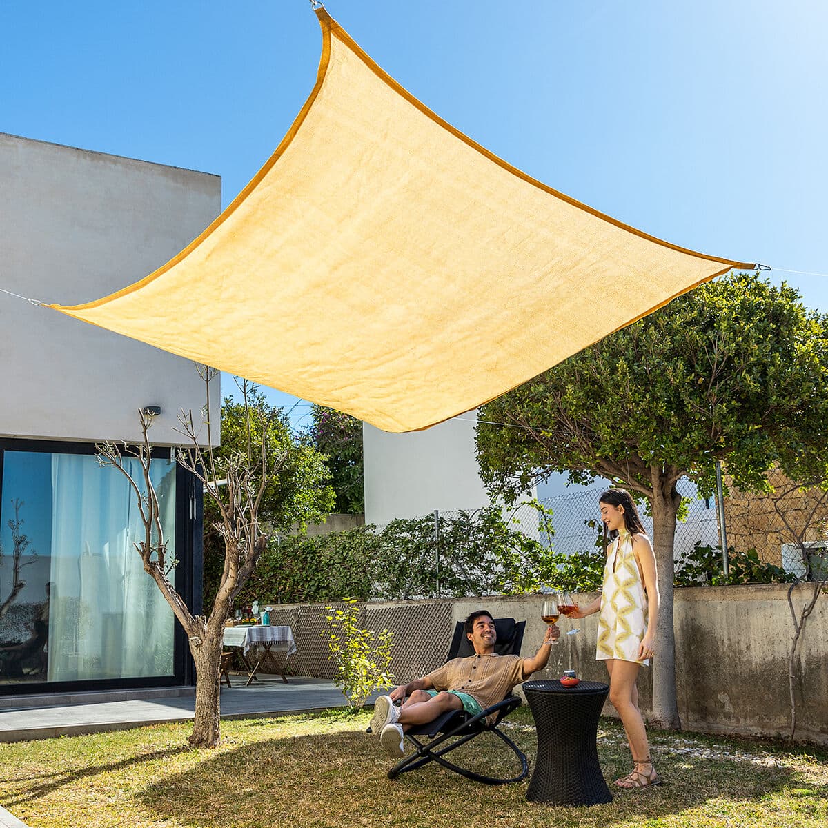 Tenda Parasole a Vela Rettangolare Shazail InnovaGoods 2 x 3