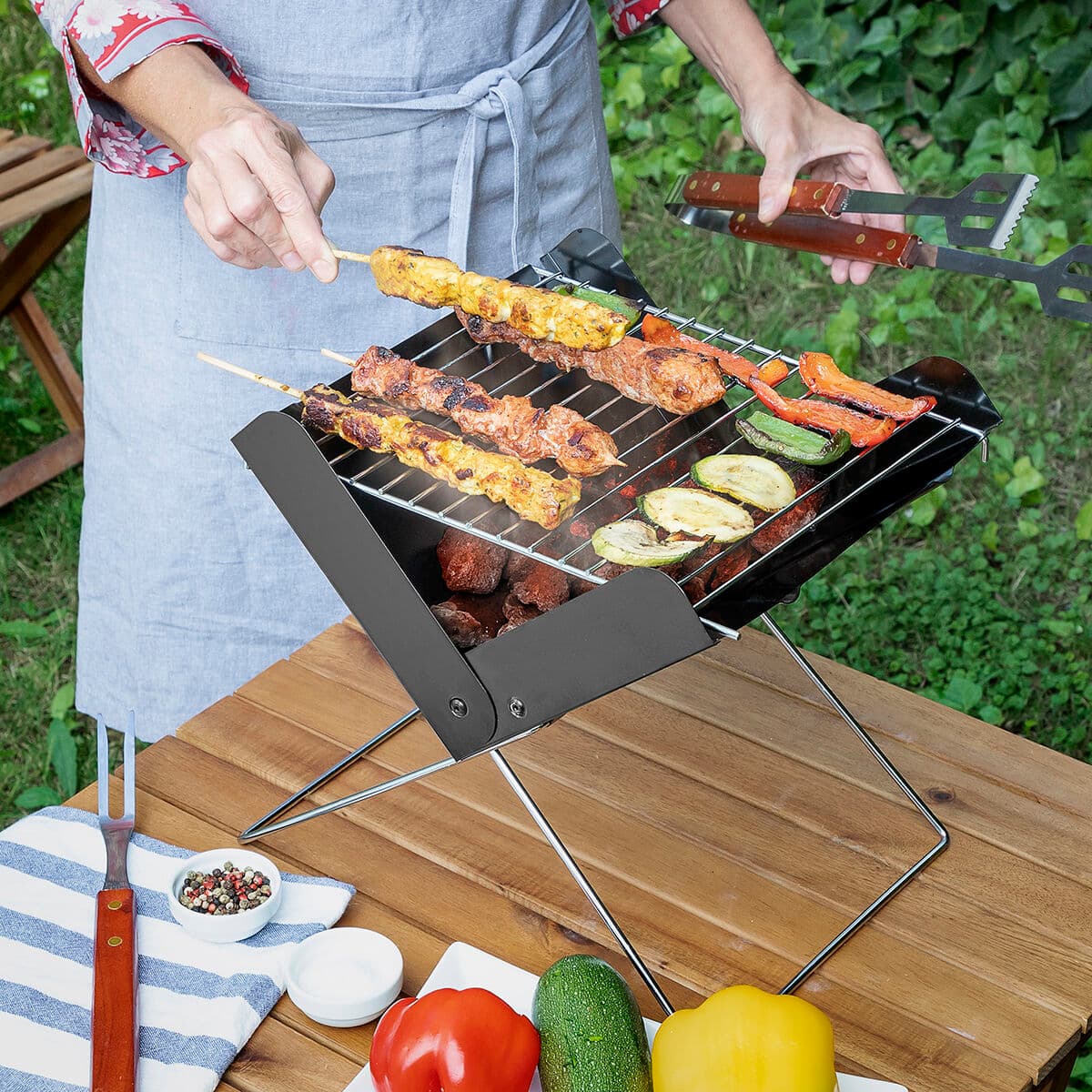 Mini Barbecue a Carbone Pieghevole Portatile Foldecue Innova