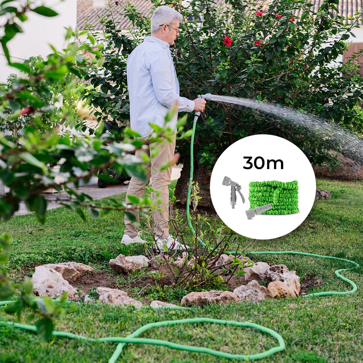 Tubo da giardino estensibile Hoxtend 30 m