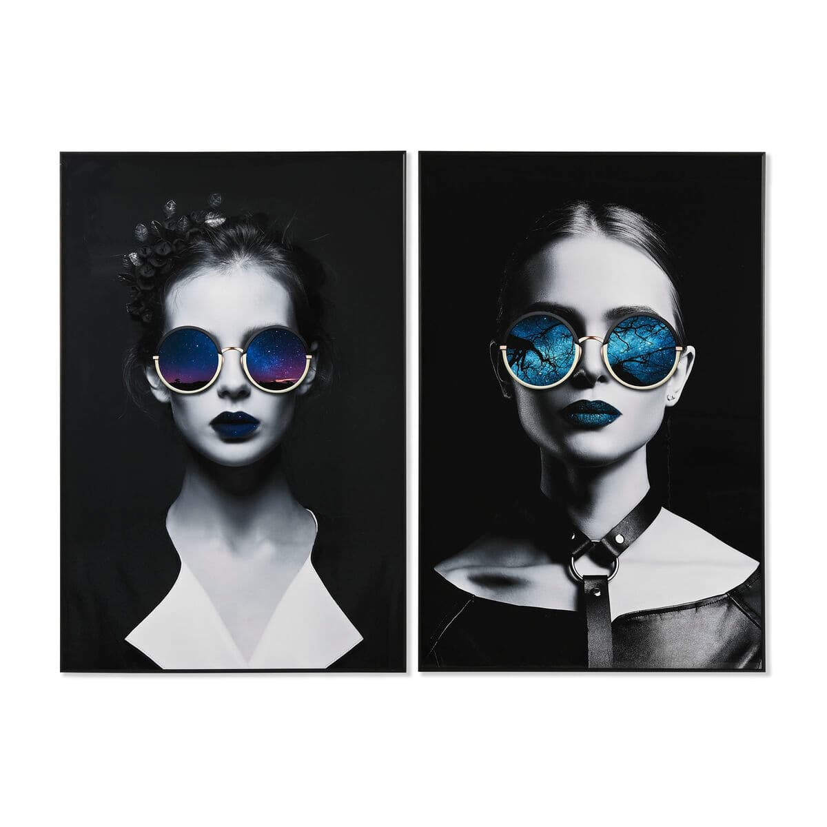 Painting Home ESPRIT Aluminium MDF Wood 80 x 3 x 120 cm 80 x 3,5 x 120 cm