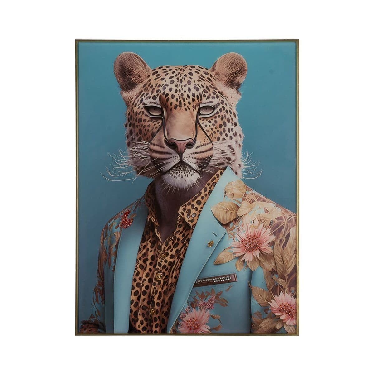 Quadro alluminio vetro temperato 60 x 6 x 80 cm