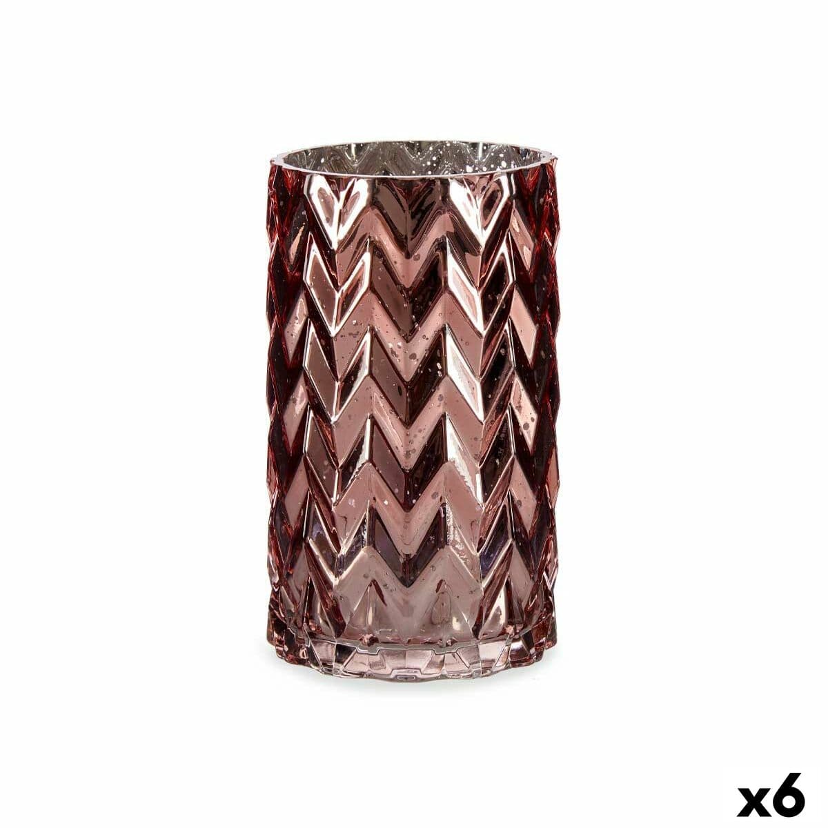 Vaso Decorazione Regalo Rosa 11,3 x 19,5 cm