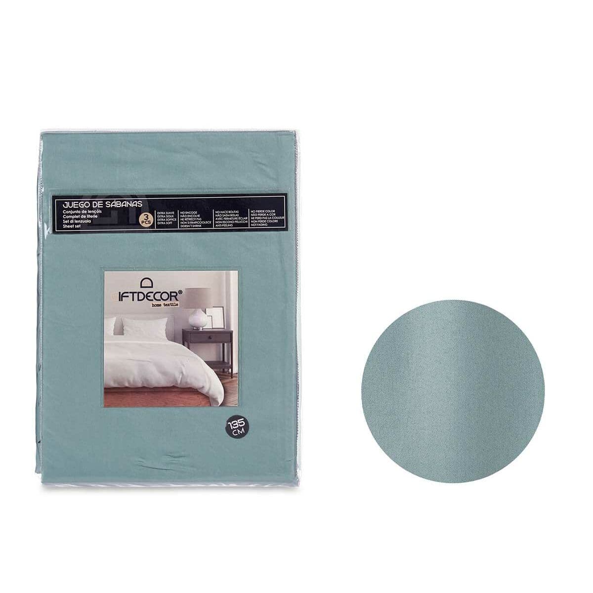 Set biancheria letto Gift Decor Verde — 3 pezzi, Matrimonial