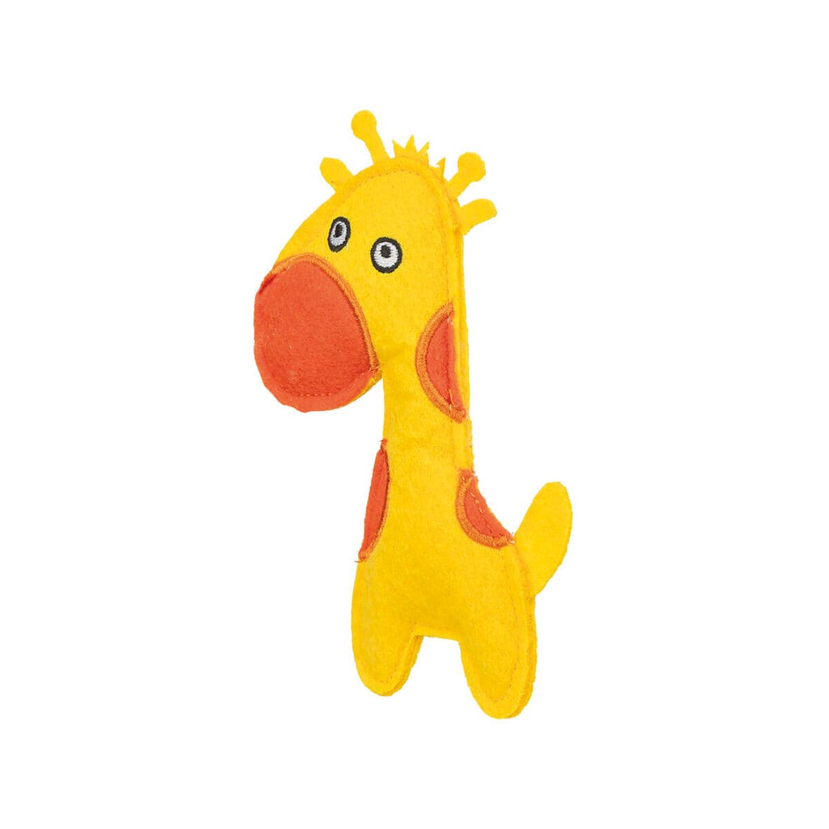 Soft toy for dogs Trixie gelb Giraffe 15 cm Felt